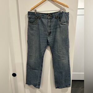 Vintage Cherokee Men's Straight-Leg Relaxed Fit Denim Jeans in Faded Blue 40x30